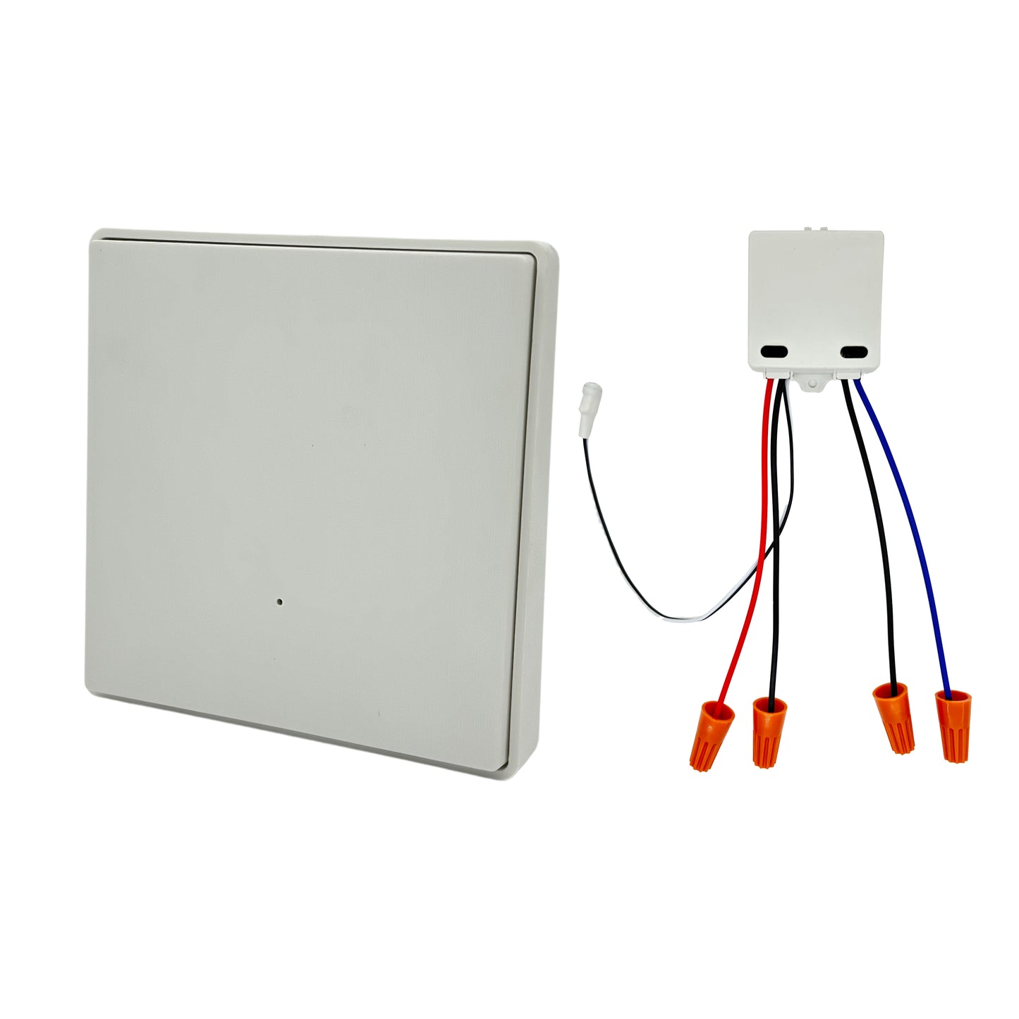 AuriLink Wireless Light Switch Kit - Offline Voice Control, No Wiring Needed, Easy Install, Works with All Bulbs - Single Wireless Switch Kit